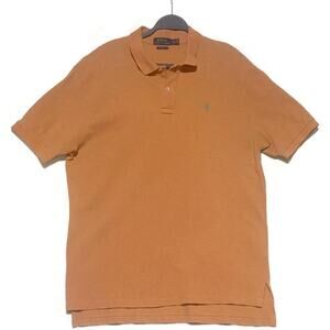 Ralph Lauren Polo Shirt Men's Size Extra Large Orange Short Sleeve